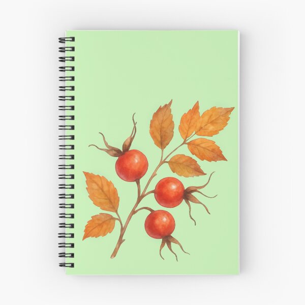 Item preview, A Watercolor Sprig of Autumn Rosehips designed and sold by IraBum.