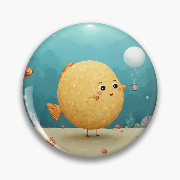 Item preview, Balloonfish Dreams – Whimsical Underwater Art designed and sold by Whimsical Hug.
