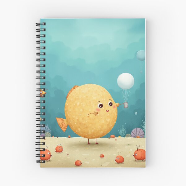 Item preview, Balloonfish Dreams – Whimsical Underwater Art designed and sold by Whimsical Hug.