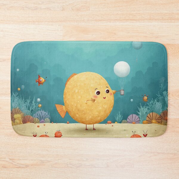 Item preview, Balloonfish Dreams – Whimsical Underwater Art designed and sold by Whimsical Hug.