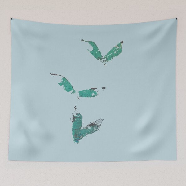 Item preview, “.G Birds – Abstract birds in green and black” designed and sold by PuntoG.