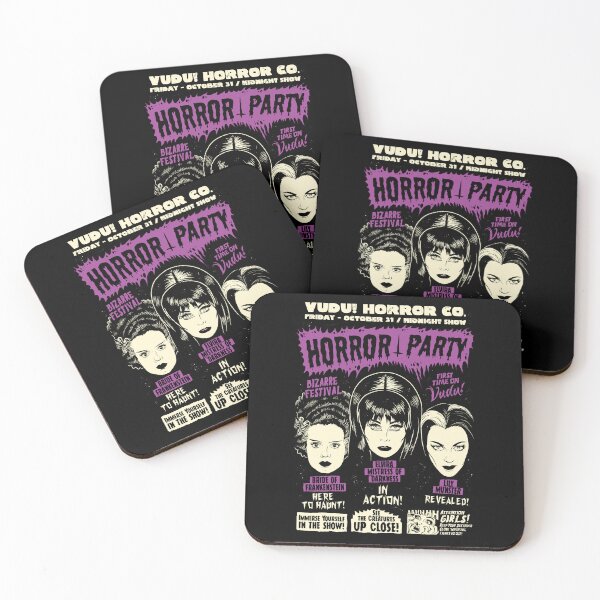 Artikelvorschau, Vintage Horror Icons Collage – Gruselige Partykunst entworfen und verkauft von Vudu! ⚡ Studio.