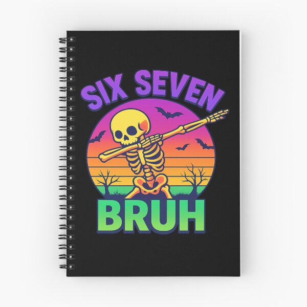 Item preview, Six Seven Bruh – Funny Dabbing Skeleton Halloween Design designed and sold by sssweetness.