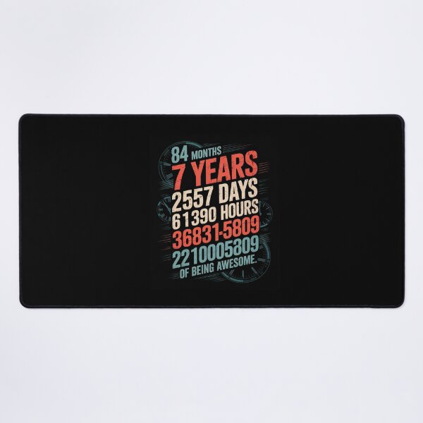 Item preview, 7 Years 84 Months Of Being Awesome 7th Birthday designed and sold by ClassicAnthony.