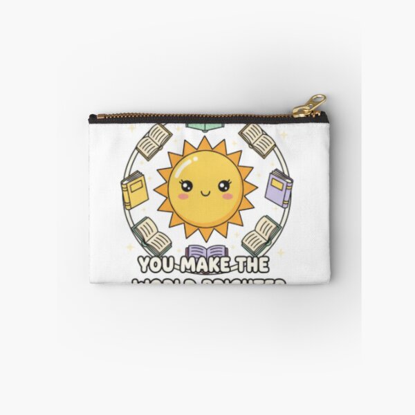 Item preview, You Make the World Brighter – Positive Teacher Quote | Motivational Classroom Art designed and sold by ArtiVibeAura.
