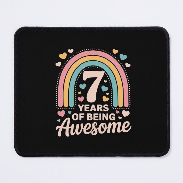 Item preview, 7 Years Of Being Awesome Rainbow Tie Dye 7th Birthday Girl  designed and sold by ClassicAnthony.