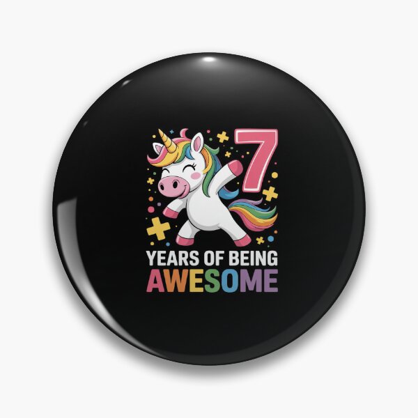 Item preview, 7 Years Of Being Awesome Unicorn 7th Birthday Girls Kids  designed and sold by ClassicAnthony.