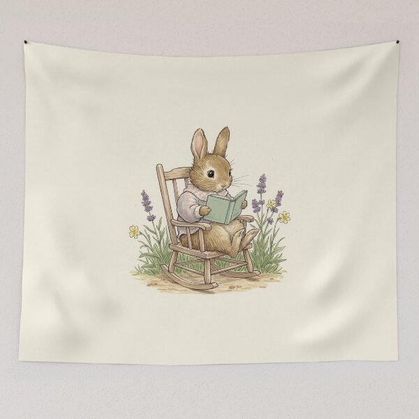 Item preview, Bunny’s Quiet Reading Time designed and sold by Pasteltone.