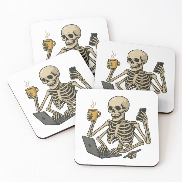 Item preview, Overworked Skeleton designed and sold by SilknMarble.