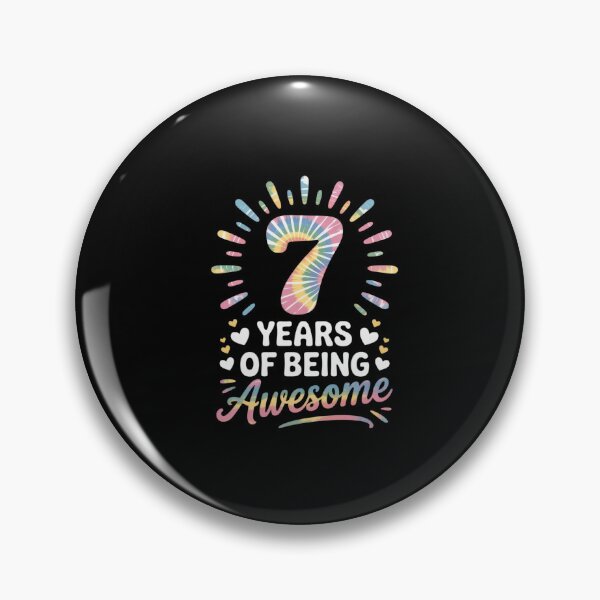 Item preview, 7th Birthday Idea Tie-Dye 7 Year Of Being Awesome  designed and sold by ClassicAnthony.