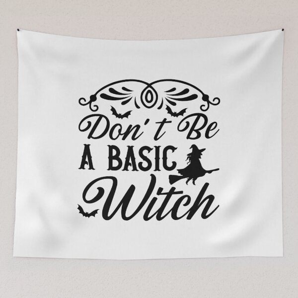 Item preview, Don’t Be a Basic Witch – Funny Halloween Design designed and sold by AgnieszkaTees.
