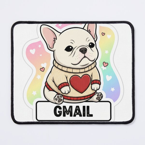 Item preview, Gmail Puppy with Heart Sweater - Romantic Illustration designed and sold by ViralCollector.