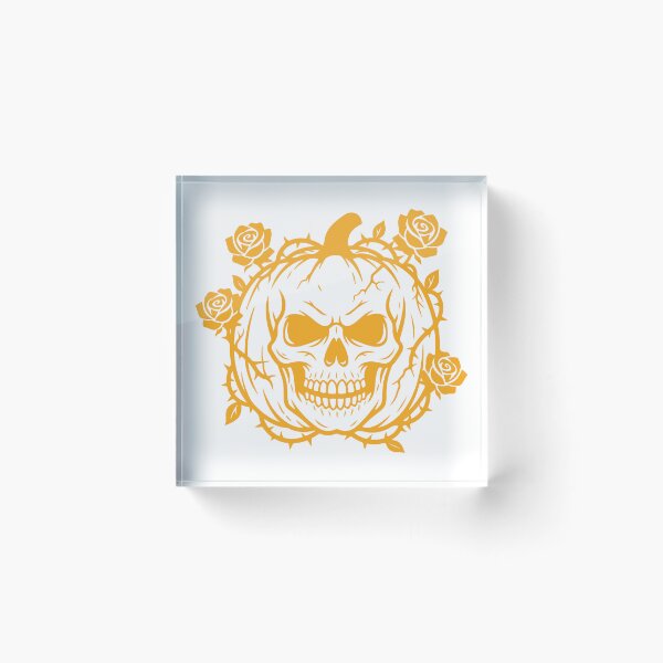 Item preview, Gothic Skull Jack-O-Lantern & Rose designed and sold by dcreagraph.