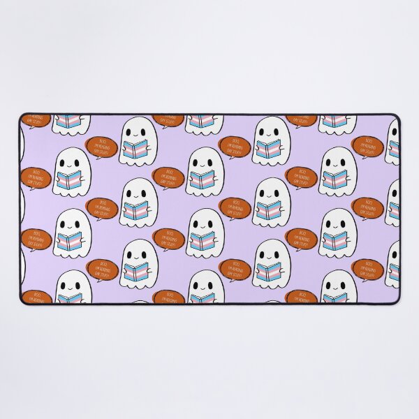 Item preview, Boo, I’m Reading Gay Stuff – Funny Halloween Trans Ghost designed and sold by Cannaxes Studio.