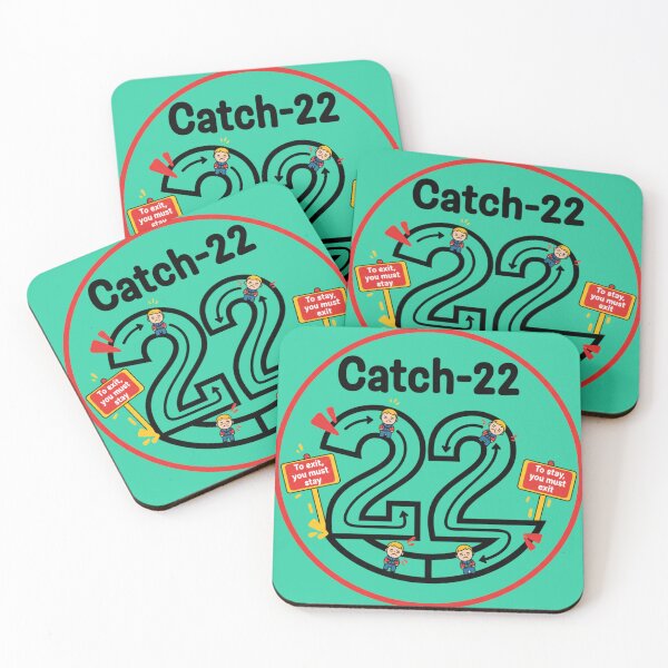 Item preview, Catch 22 | Paradox Design | Clever Irony Art | Witty Circular Thinking Illustration designed and sold by TrackinDaTrends.