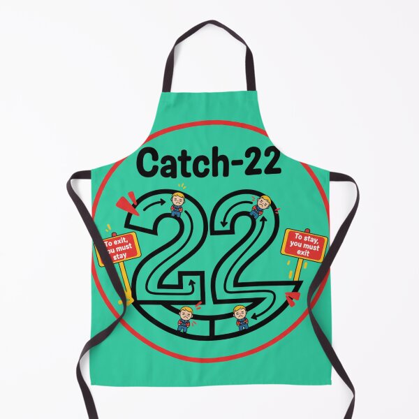 Item preview, Catch 22 | Paradox Design | Clever Irony Art | Witty Circular Thinking Illustration designed and sold by TrackinDaTrends.