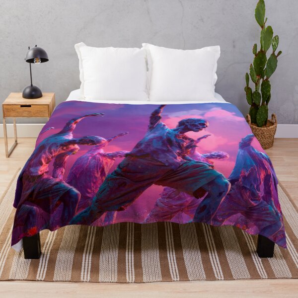Item preview, Zombie Yoga in Bloom | Surreal Halloween Horror Artwork designed and sold by VilnaArtPrints.