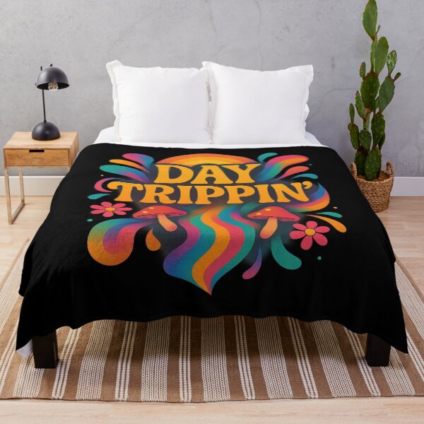 Item preview, Day Trippin’ – 70s Psychedelic Electric Retro designed and sold by getpressedshirt.