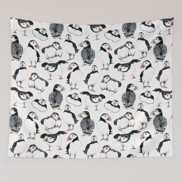 Item preview, Puffin Pattern designed and sold by Hide&Quill.