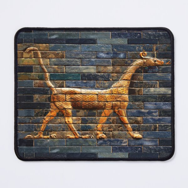 Item preview, BABYLONIAN SNAKE DRAGON Antique Assyrian Art designed and sold by BulganLumini.