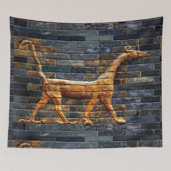 Item preview, BABYLONIAN  SNAKE DRAGON Antique Assyrian Art designed and sold by BulganLumini.