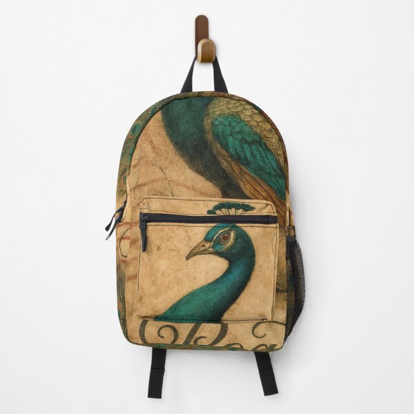 Item preview, Majestic Plumage: Vintage Peacock Postage Stamp Elegance designed and sold by ForeverPrintsOK.