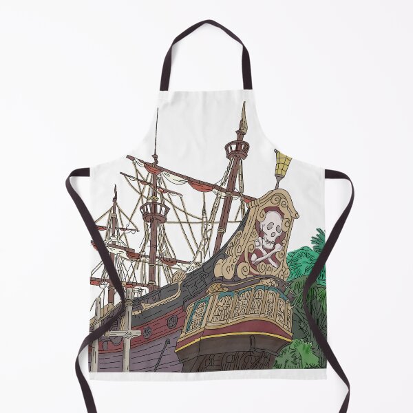 Item preview, Captain Hook boat illustration designed and sold by FoolishDreamers.