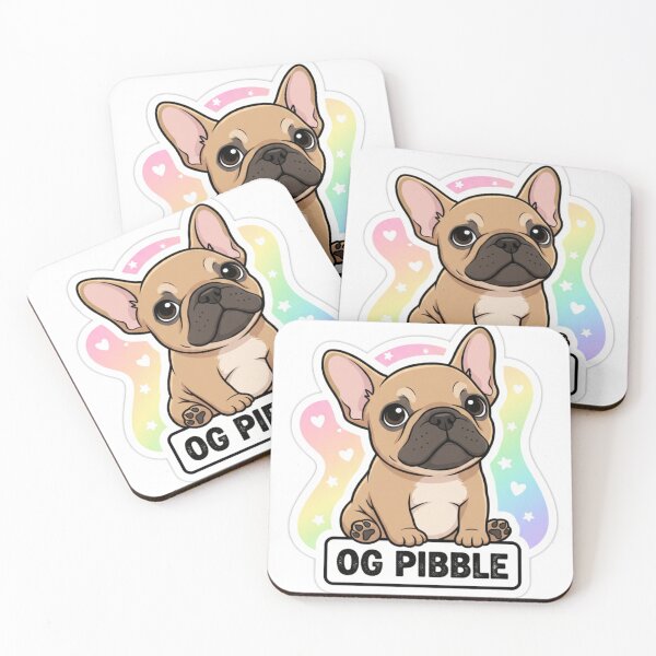 Item preview, OG Pibble Beige Puppy - Classic Style Dog Illustration designed and sold by ViralCollector.