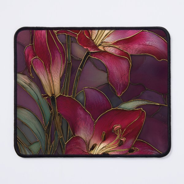 Item preview, Fall Lilies Stained Glass designed and sold by happywkndclub.