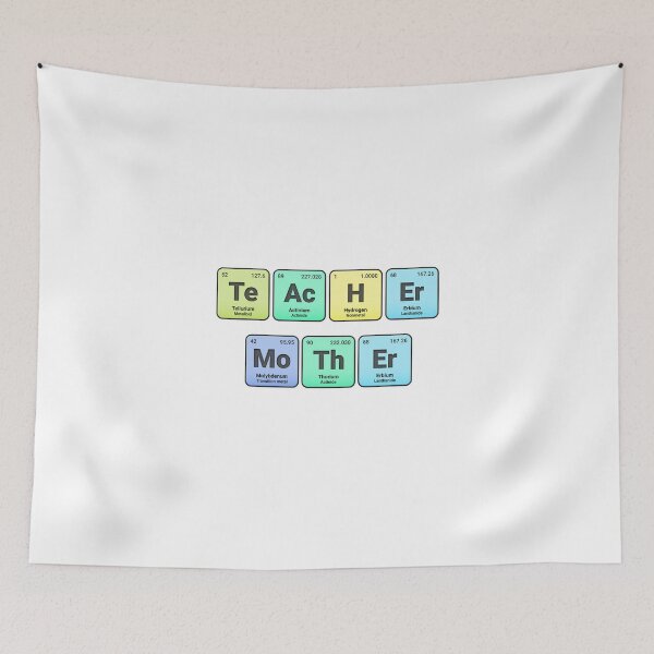 Item preview, Teacher Mother,  Periodic Table Elements, Personalized Chemistry Design, Science Gift for Nerds & Students designed and sold by chipmuckdesignn.