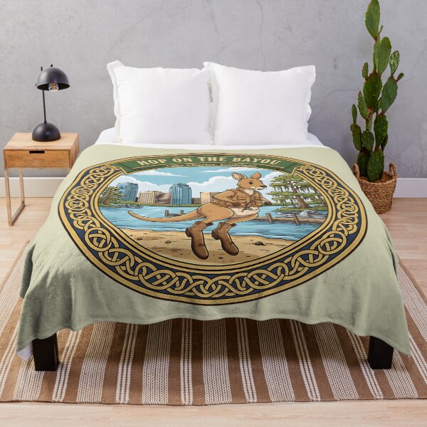 Item preview, Hop on the Bayou – Lake Charles Kangaroo Explorer Design designed and sold by PostersMode.