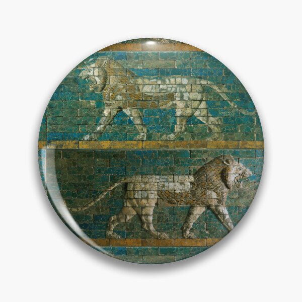 Item preview, TWO BABYLONIAN  LIONS Antique Assyrian Art designed and sold by BulganLumini.