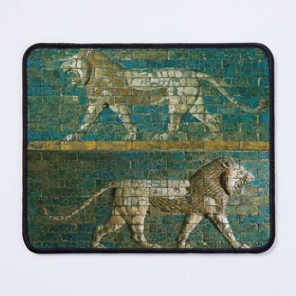 Item preview, TWO BABYLONIAN LIONS Antique Assyrian Art designed and sold by BulganLumini.