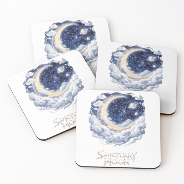 Item preview, Sanctuary Moon – Dreamy Cosmic Landscape Art | Peaceful Lunar Design for Space & Fantasy Lovers designed and sold by Zvex_01.