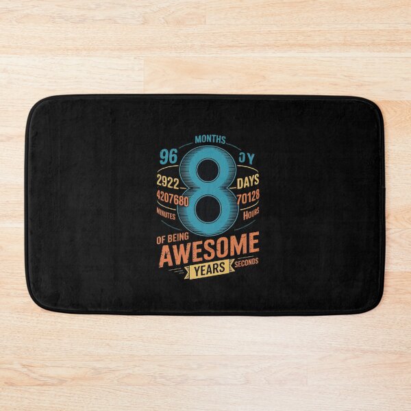 Item preview, 8 Years Of Being Awesome Math Lover Kids 8th Birthday Party  designed and sold by ClassicAnthony.