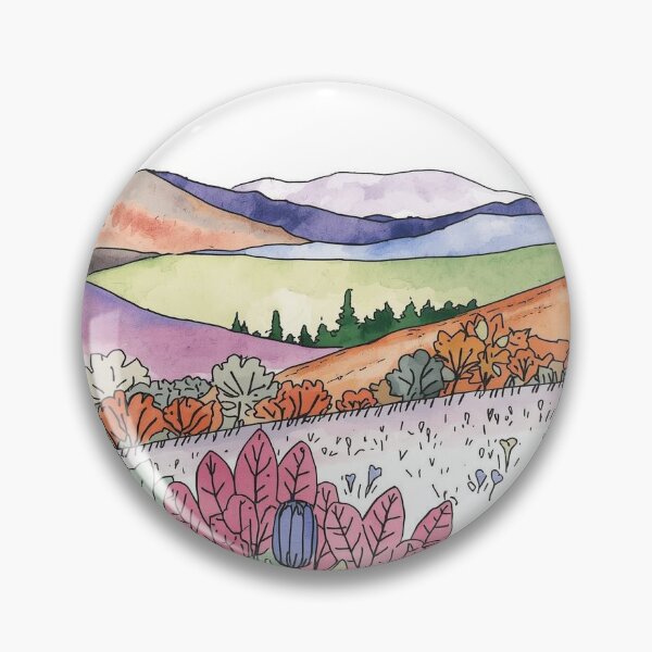 Item preview, Pastel Mountain Scene designed and sold by OneWorldShop.