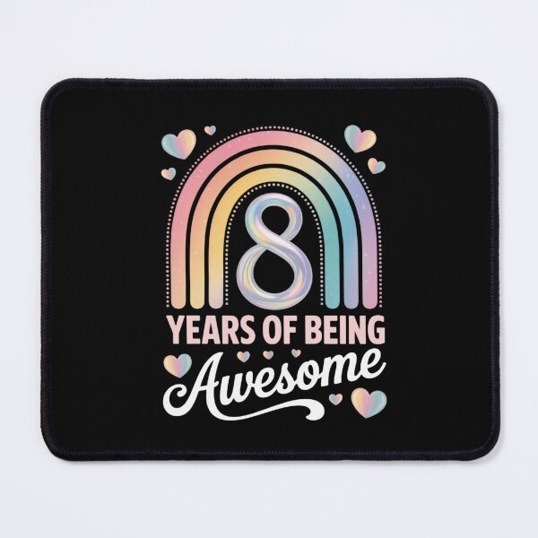 Item preview, 8 Years Of Being Awesome Rainbow Tie Dye 8th Birthday Girl designed and sold by ClassicAnthony.