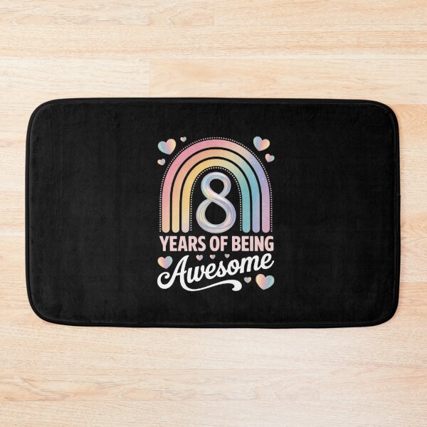 Item preview, 8 Years Of Being Awesome Rainbow Tie Dye 8th Birthday Girl  designed and sold by ClassicAnthony.