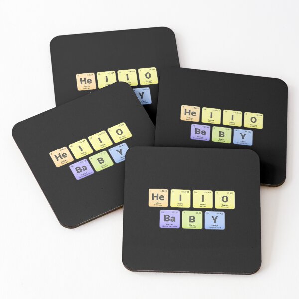 Item preview, Hello Baby,  Periodic Table Elements, Personalized Chemistry Design, Science Gift for Nerds & Students designed and sold by chipmuckdesignn.