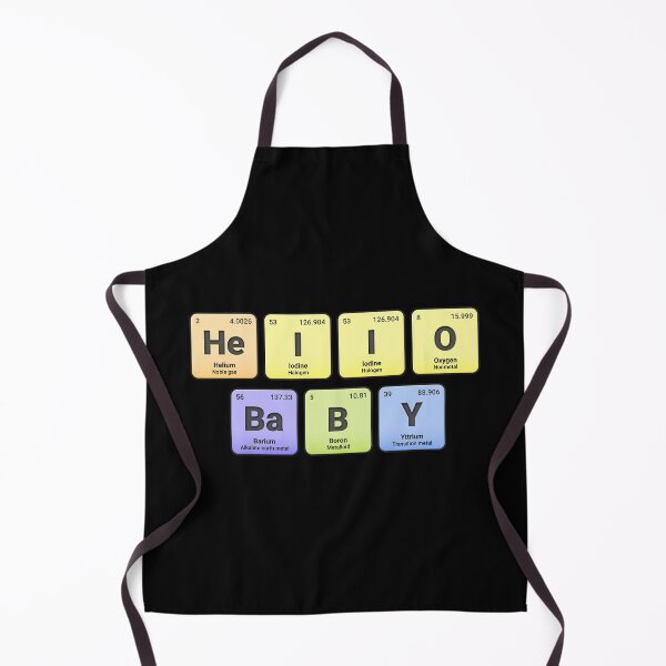 Item preview, Hello Baby,  Periodic Table Elements, Personalized Chemistry Design, Science Gift for Nerds & Students designed and sold by chipmuckdesignn.