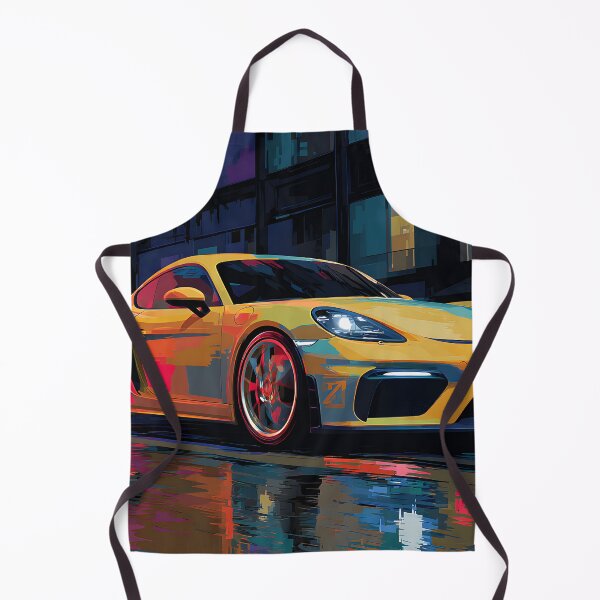 Item preview, Porsche 718 Cayman GT4 Creative Wall Art Print designed and sold by AutoPopStudio.