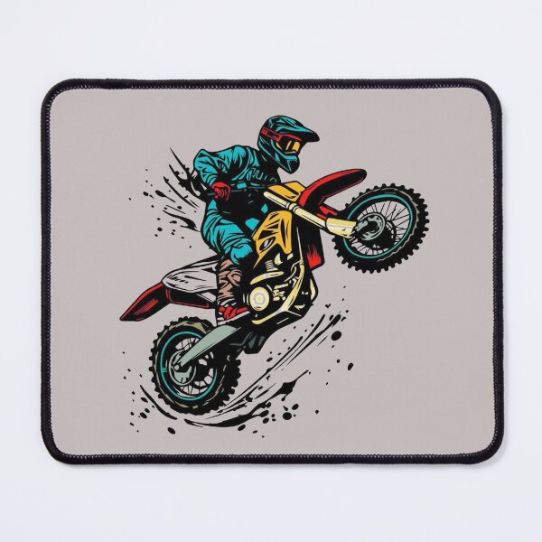 Item preview, Motocross Vector Illustration Professional Dirt Bike Racing Extreme Sports Art designed and sold by Lineesh Kumar.