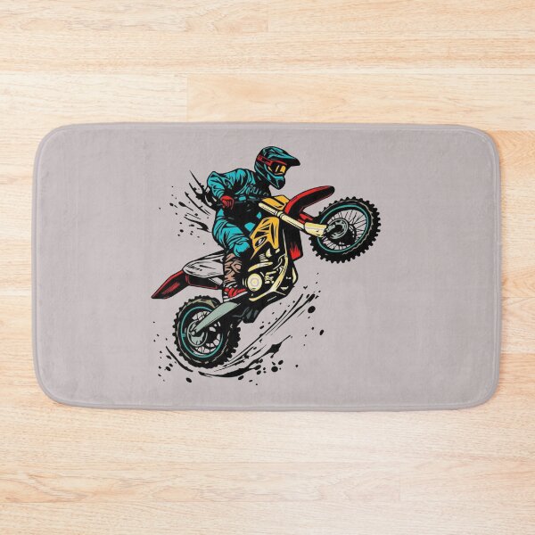 Item preview, Motocross Vector Illustration Professional Dirt Bike Racing Extreme Sports Art designed and sold by Lineesh Kumar.