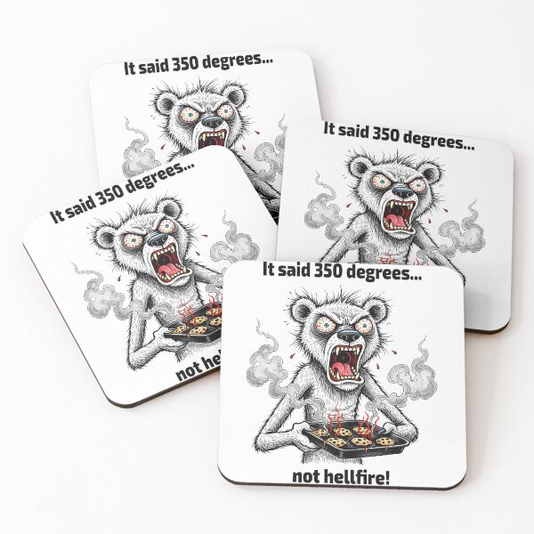 Item preview, It Said 350 Degrees - Burnt Cookies Bear | Funny Baking Fail Animal designed and sold by GrumpyCrudly.