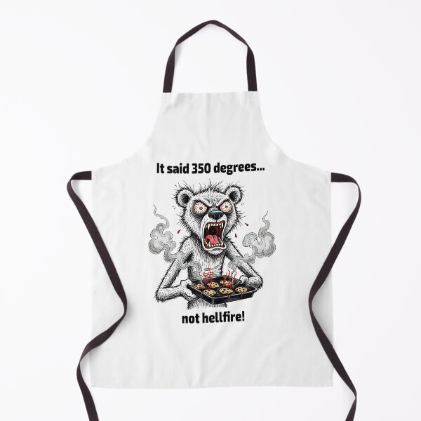 Item preview, It Said 350 Degrees - Burnt Cookies Bear | Funny Baking Fail Animal designed and sold by GrumpyCrudly.