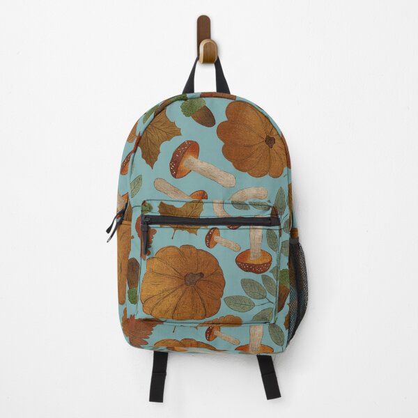 Item preview, Dusty Teal Autumn Pumpkins Woodland & Leaves designed and sold by Claudia S. Design.