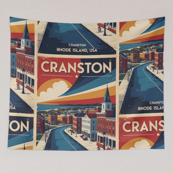Item preview, Cranston Rhode Island 1950s USA Vintage Travel Tourism designed and sold by TravelersGems.