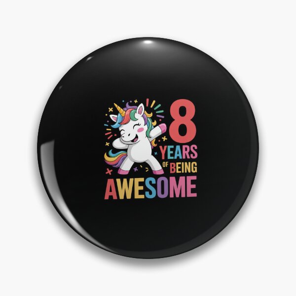 Item preview, 8 Years Of Being Awesome Unicorn 8th Birthday Girls Kids  designed and sold by ClassicAnthony.