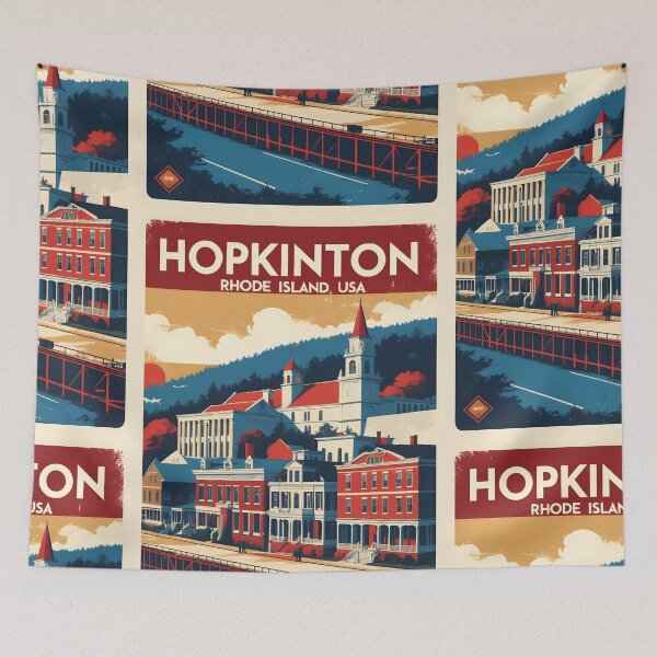 Item preview, Hopkinton Rhode Island 1950s USA Vintage Travel Tourism designed and sold by TravelersGems.