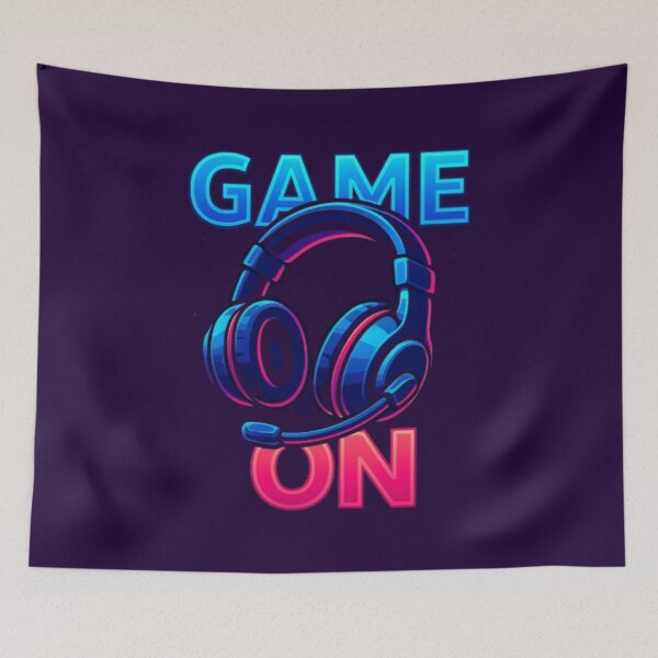 Item preview, Game On — Neon Headset Gamer Design designed and sold by GlowAIDesigns.